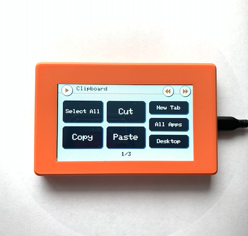 Clipboard screen