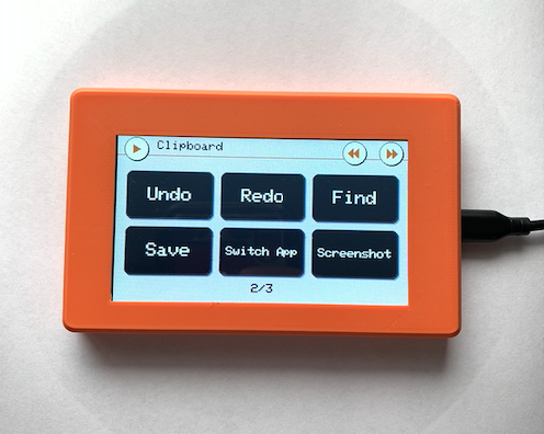 Clipboard screen